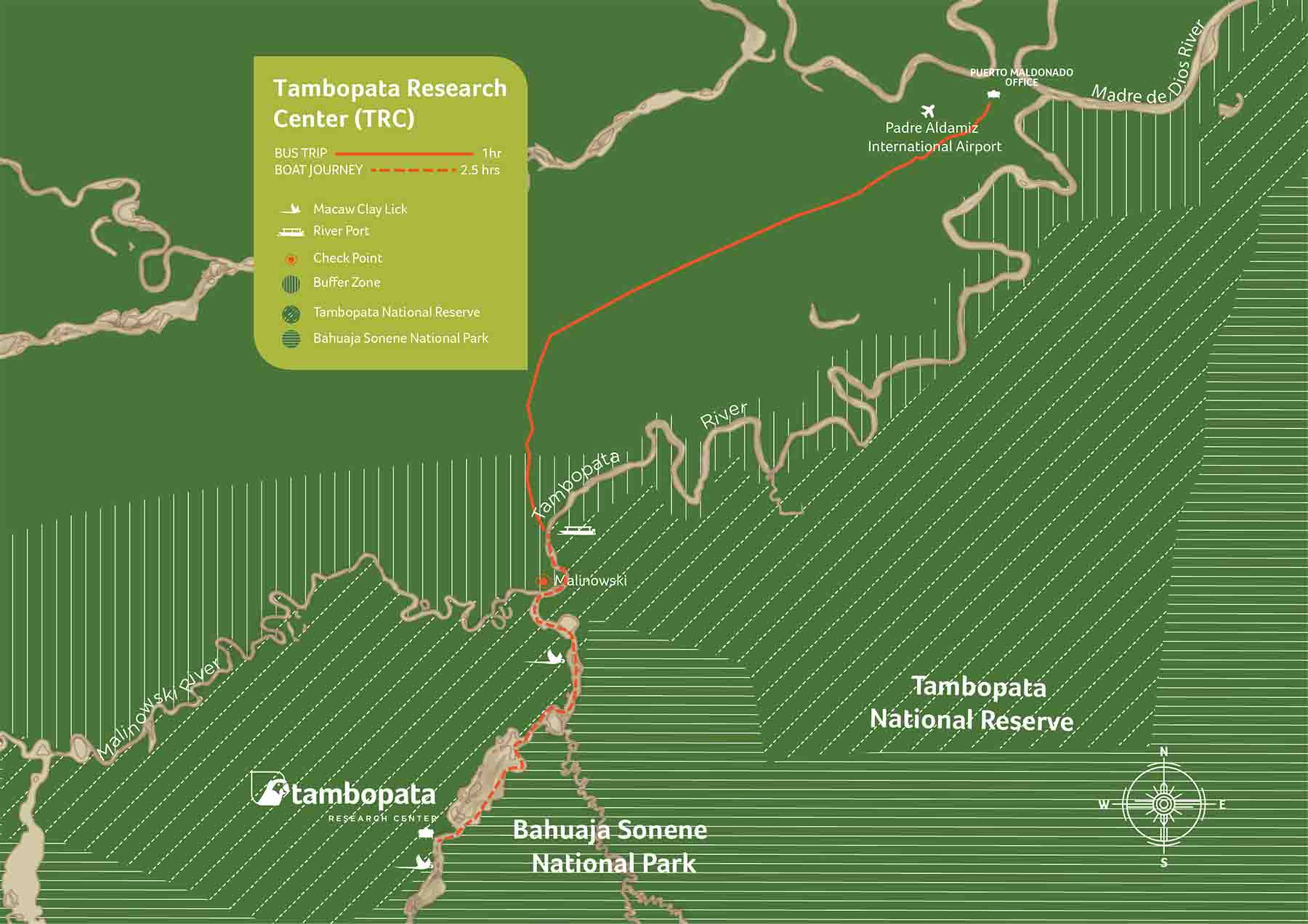 Tambopata map